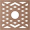 Ekena Millwork Chevron Wood Fretwork Pierced Ceiling Medallion, Wood (Paint Grade), 22"OD x 5 3/4"ID x 3/8"T CMWP22X22X0375CHMF - alternate 5